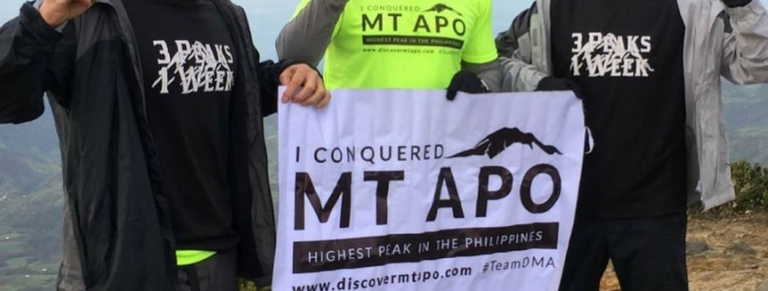 climbing mt. apo